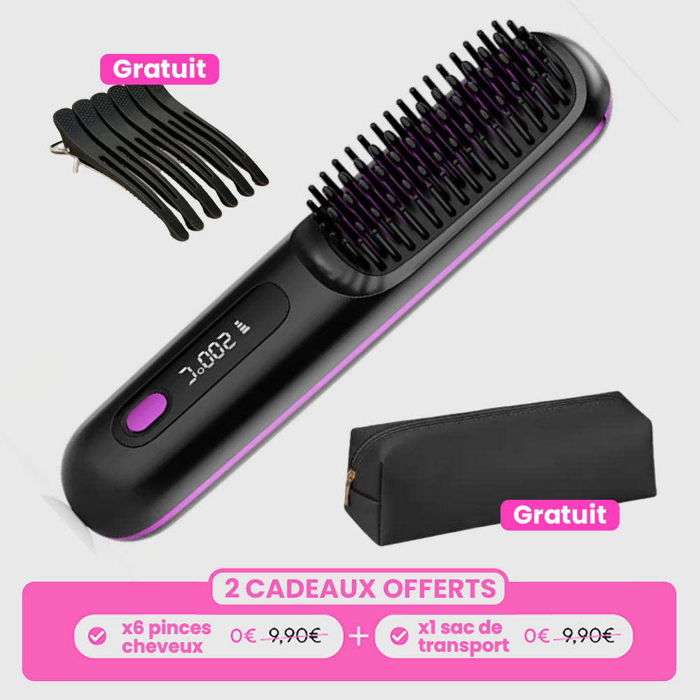 Brosse lissante portable Powlys - Express Brush 2.0