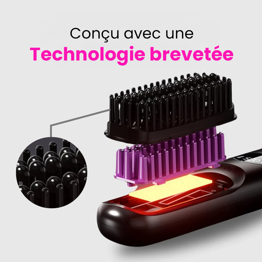 Brosse lissante portable Powlys - Express Brush 2.0