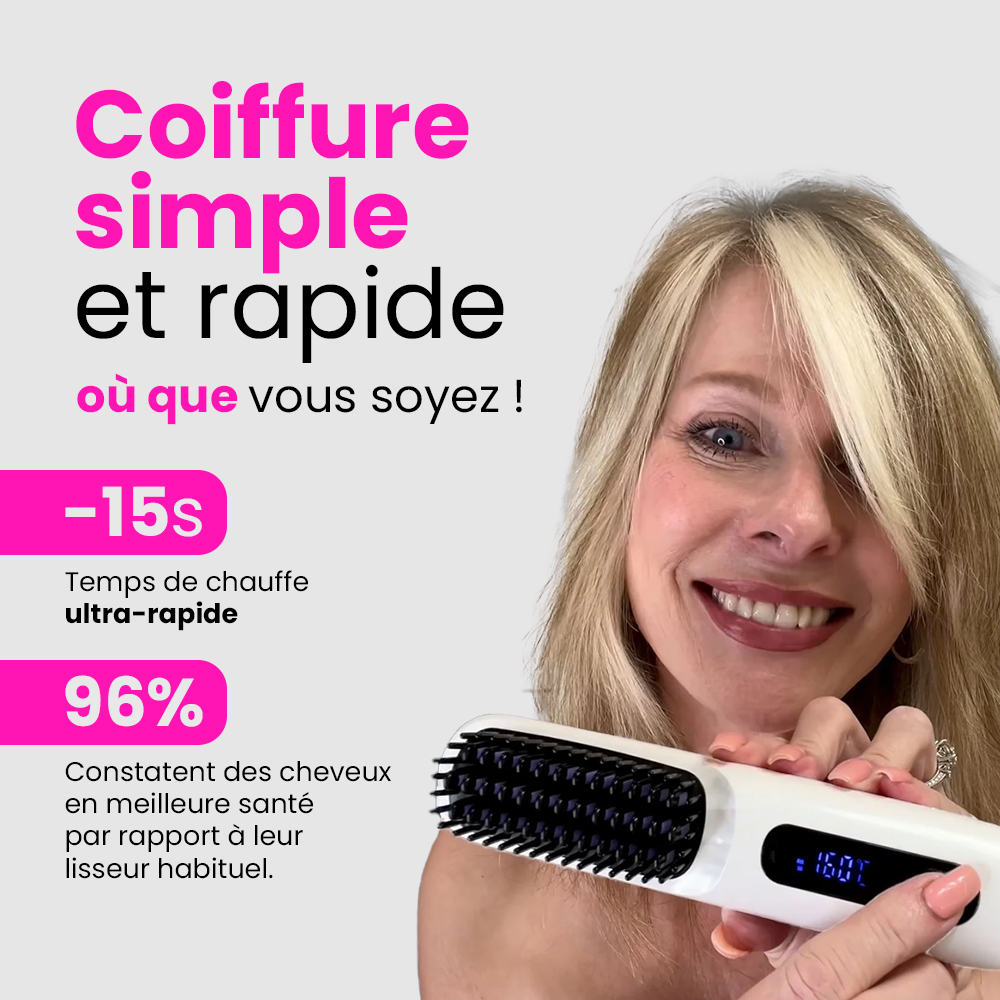 Brosse lissante portable Powlys - Express Brush 2.0