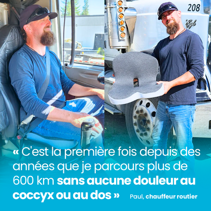 Coussin d'assise orthopedique anti-douleur - Powlys